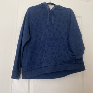 Old Navy pullover hoodie with leopard print